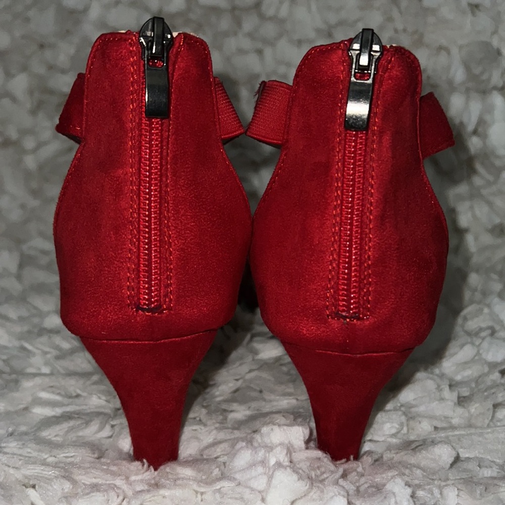 Red kitten heels Size 41 (9.5-10) - Picture 4 of 7